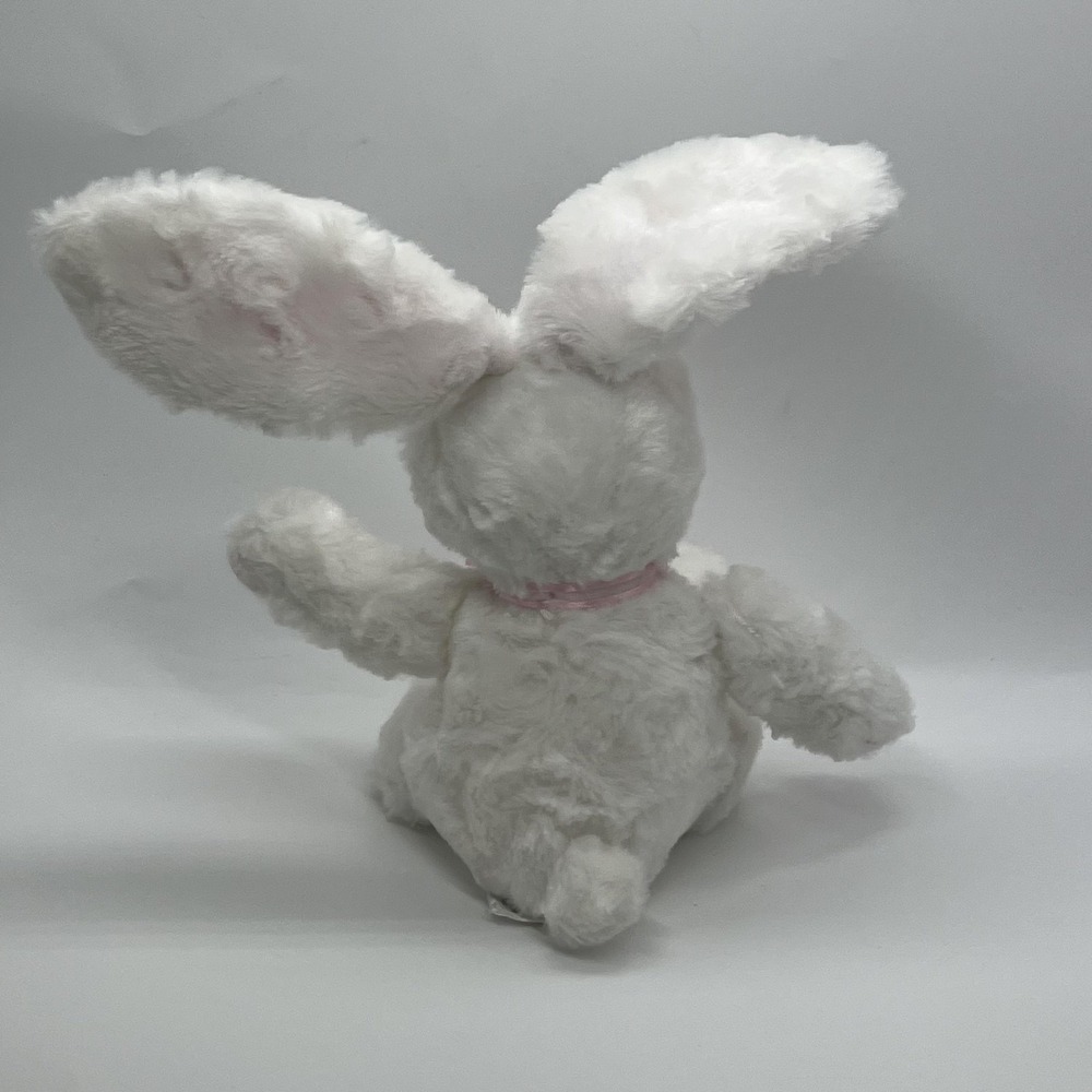 Vintage Carter's White Bunny Plush Rattle Pink Bow Embroidered Heart‎ Princess - Picture 13 of 16